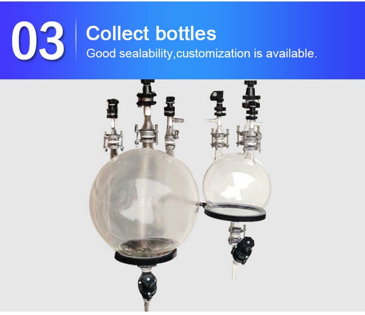 100l rotary evaporator collect bottles