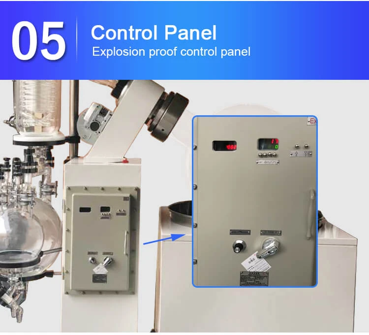 100l rotary evaporator control panel