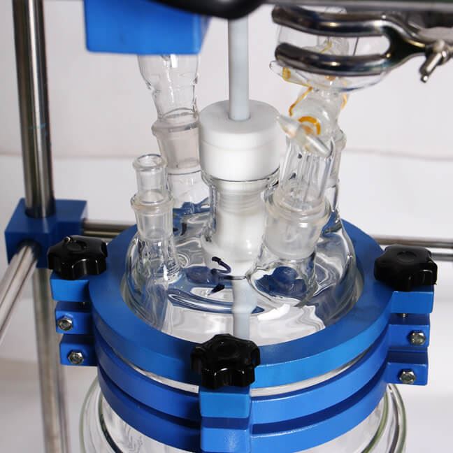 Laboratory Three Layer Glass Reactor
