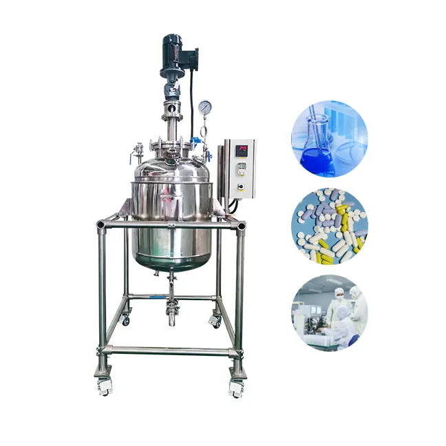 Reactor de cristalización de acero inoxidable